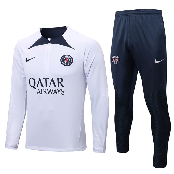 Sweatshirts PSG 2022-23 Weiß Blau